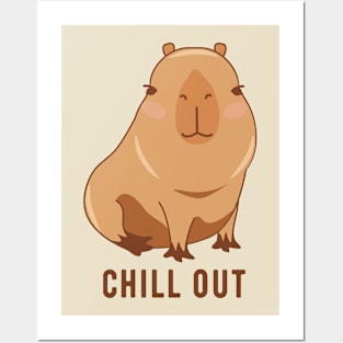 Capybara - chill out Posters and Art